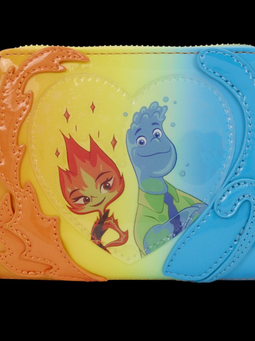 Loungefly Pixar Elemental Wallet Wade & Ember Ombre Zip Around New With Tag